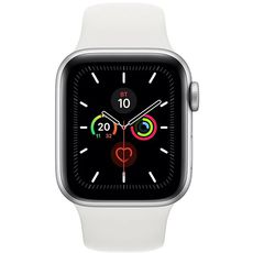 Apple Watch Series 5 GPS 40mm Aluminum Case with Sport Band Silver/withe