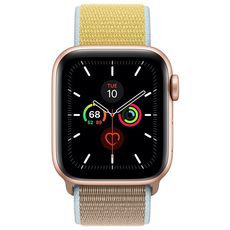 Apple Watch Series 5 GPS 40mm Gold Aluminum Case with Sport Loop Camel