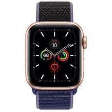 Apple Watch Series 5 GPS 40mm Gold Aluminum Case with Sport Loop Midnight Blue