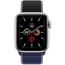 Apple Watch Series 5 GPS 40mm Silver Aluminum Case with Sport Loop Midnight Blue