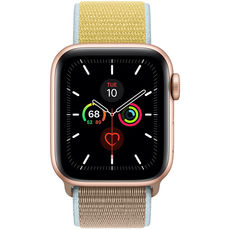 Apple Watch Series 5 GPS 44mm Gold Aluminum Case with Sport Loop Camel