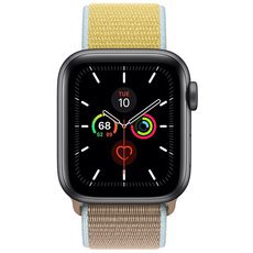Apple Watch Series 5 GPS 44mm Space Grey Aluminum Case with Sport Loop Camel