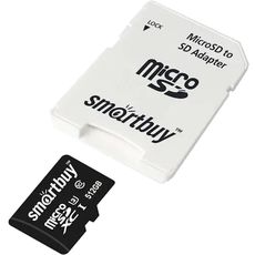 4K MicroSD 512gb (90/70 Mb/s) SDXC SmartBuy Pro UHS-I U3 + ADP +SD