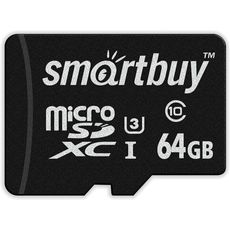4K MicroSD 64gb (90/70 Mb/s) SDXC SmartBuy Pro UHS-I U3 + ADP +SD