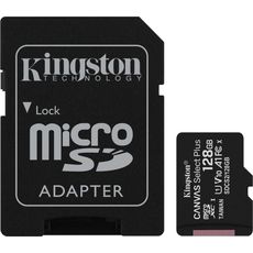   MicroSd 128Gb Kingston Canvas Selekt Plus SDCX class10 UHS-I + SD 