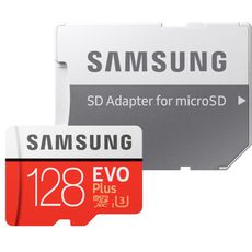   MicroSd 128Gb Samsung EVO Plus class10 UHS-I U3 + SD 