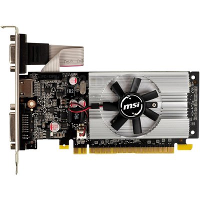 MSI PCI-E N210-1GD3/LP NVIDIA GeForce 210 1024Mb 64 DDR3 460/800 DVIx1 HDMIx1 CRTx1 Ret low profile () - 