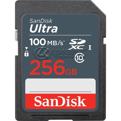   MicroSD 256gb 100/100 MB/s SDXC Sandisk Ultra UHS-I class10 + SD  - 