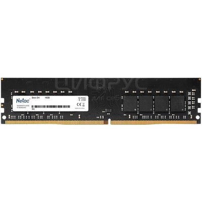 Netac Basics 16 DDR4 2666 DIMM CL19 single rank, Ret (NTBSD4P26SP-16) () - 