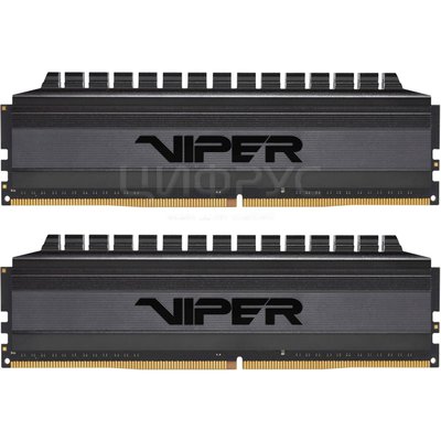 Patriot Memory VIPER 4 BLACKOUT 16 (8x2) DDR4 4000 DIMM CL19 single rank (PVB416G400C9K) () - 