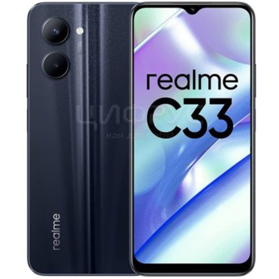 Realme C33 64Gb+4Gb Dual 4G Black () - 