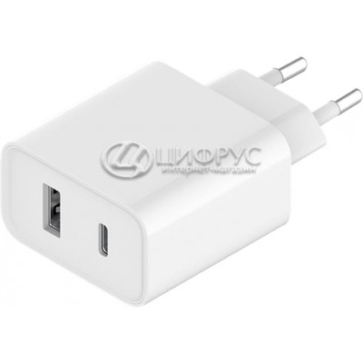    XIAOMI 33w Wall Charger USB+Type-C White - 