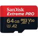   MicroSD 4K 64gb (200Mb/s) 64 Sandisk Extreme Pro Class 10/UHS-I U3 ( SDSQXCU-064G-GN6MA ) - 