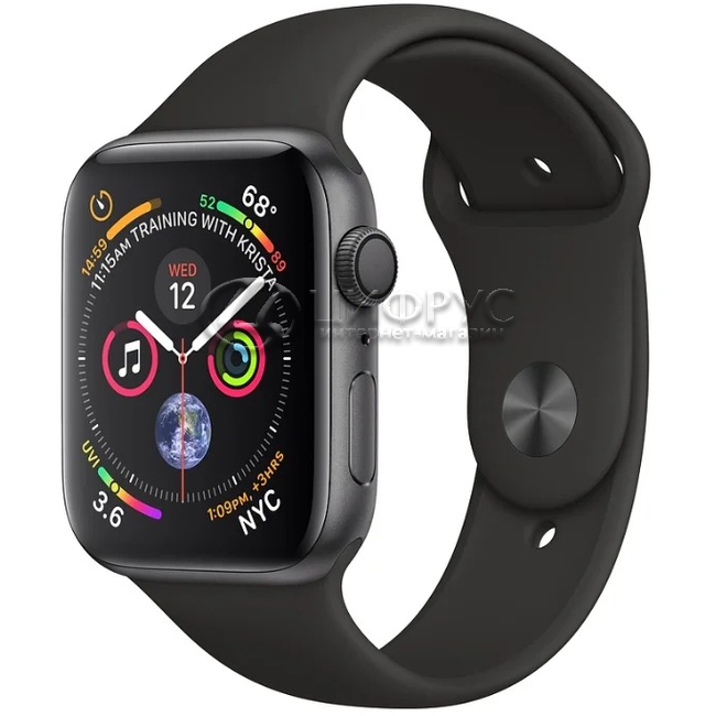 Apple Watch Series 4 GPS 40mm Aluminum Case with Sport Band grey black