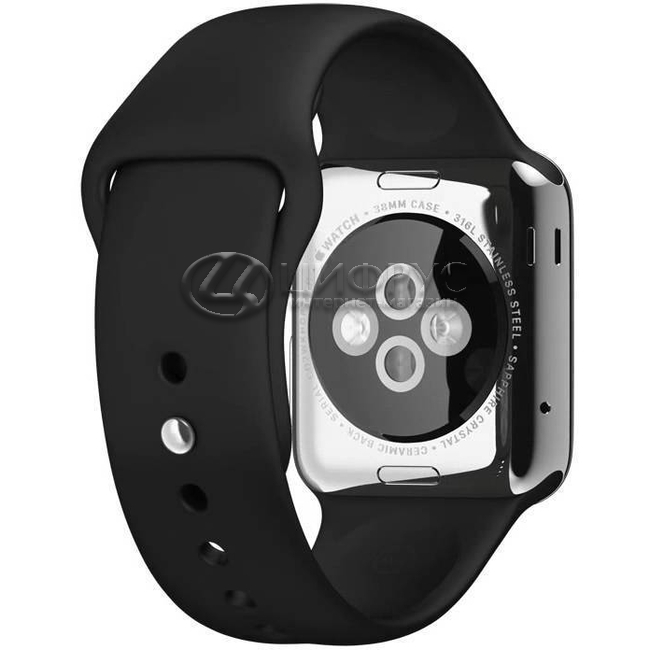 Apple Watch with Sport Band 38 Stainless Steel Black Apple Watch with Sport Band 38 Stainless Steel Black