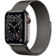 Apple Watch Series 6 40mm Stainless Steel Case with Milanese Black Apple Watch Series 6 40mm Stainless Steel Case with Milanese Black